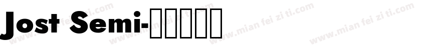 Jost Semi字体转换